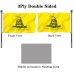 Double Sided Gadsden Dont Tread On Me Flag 3x5 Outdoor